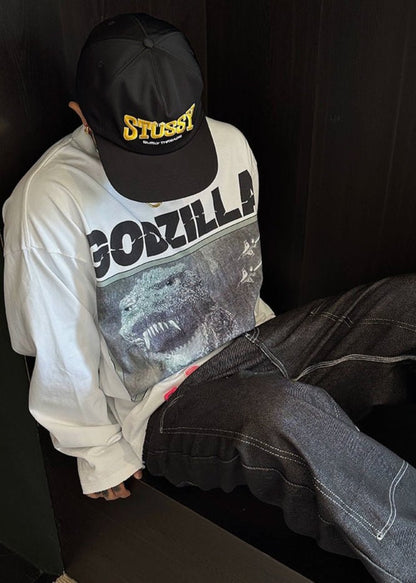 Godzilla Graphic Long Sleeve T-Shirt - Rick Circus