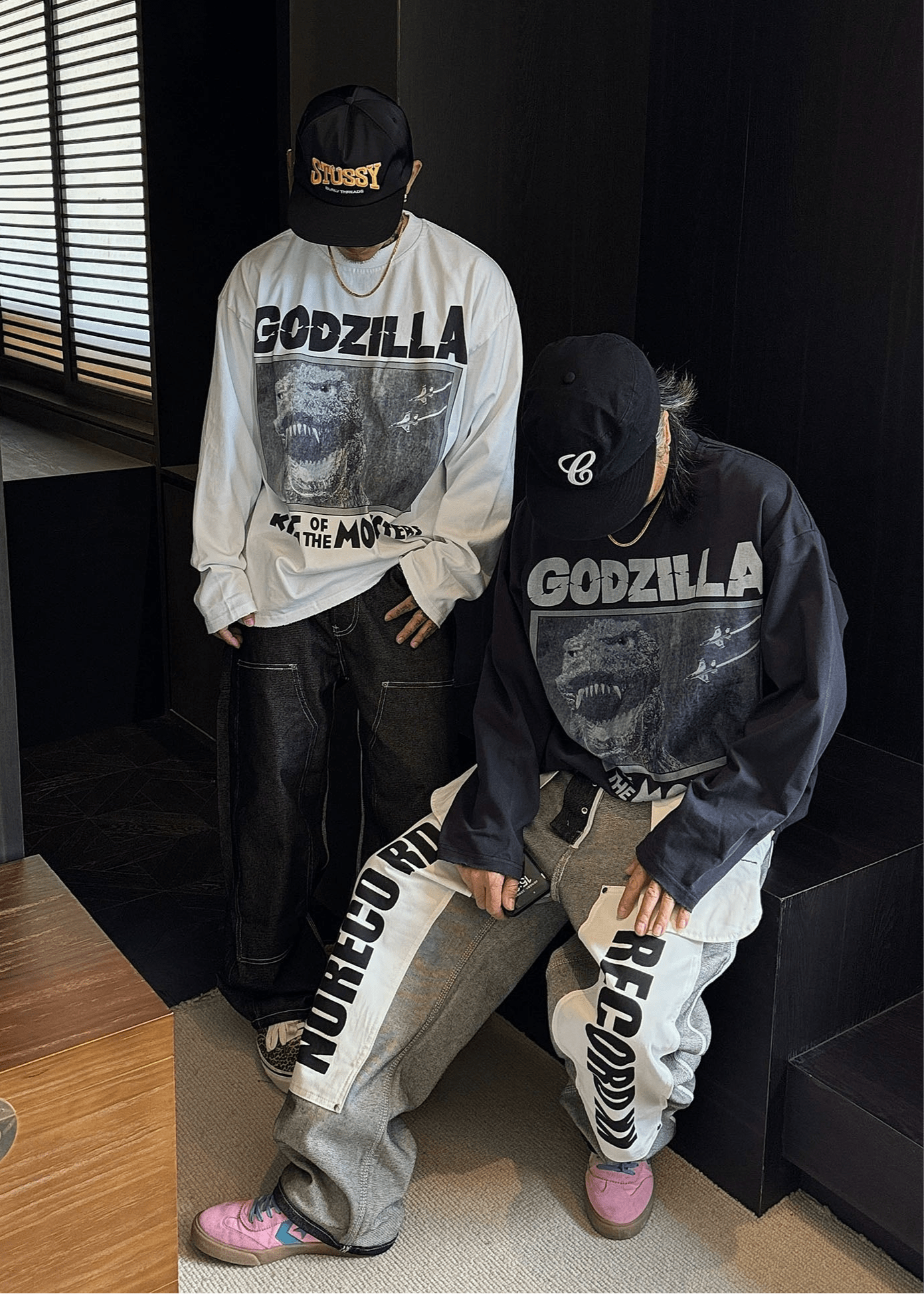 Godzilla Graphic Long Sleeve T-Shirt - Rick Circus