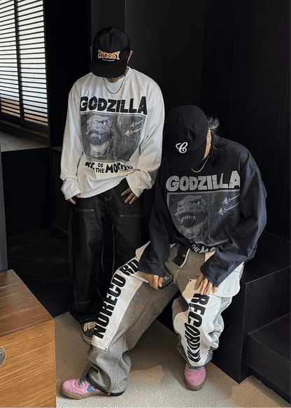 Godzilla Graphic Long Sleeve T-Shirt - Rick Circus
