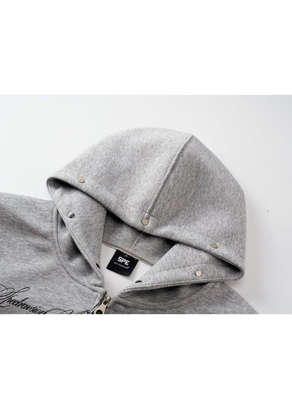 Gothic Cross Print Hoodie - Rick Circus