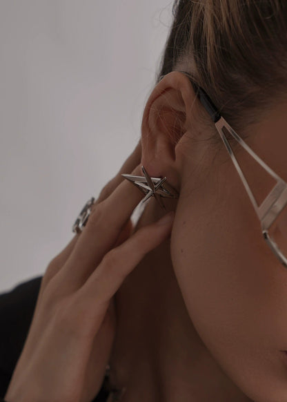 Gothic Diamond - Shaped Stud Earrings - Rick Circus