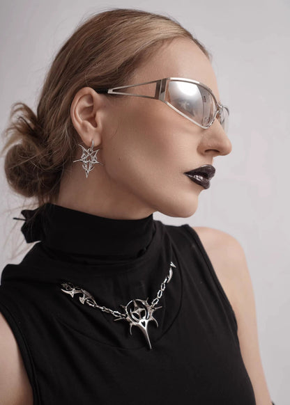 Gothic Starburst Blade Necklace - Rick Circus