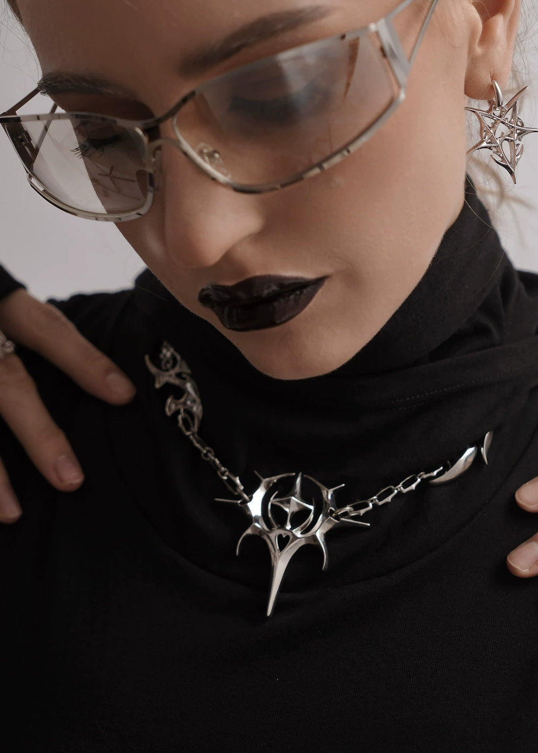 Gothic Starburst Blade Necklace - Rick Circus