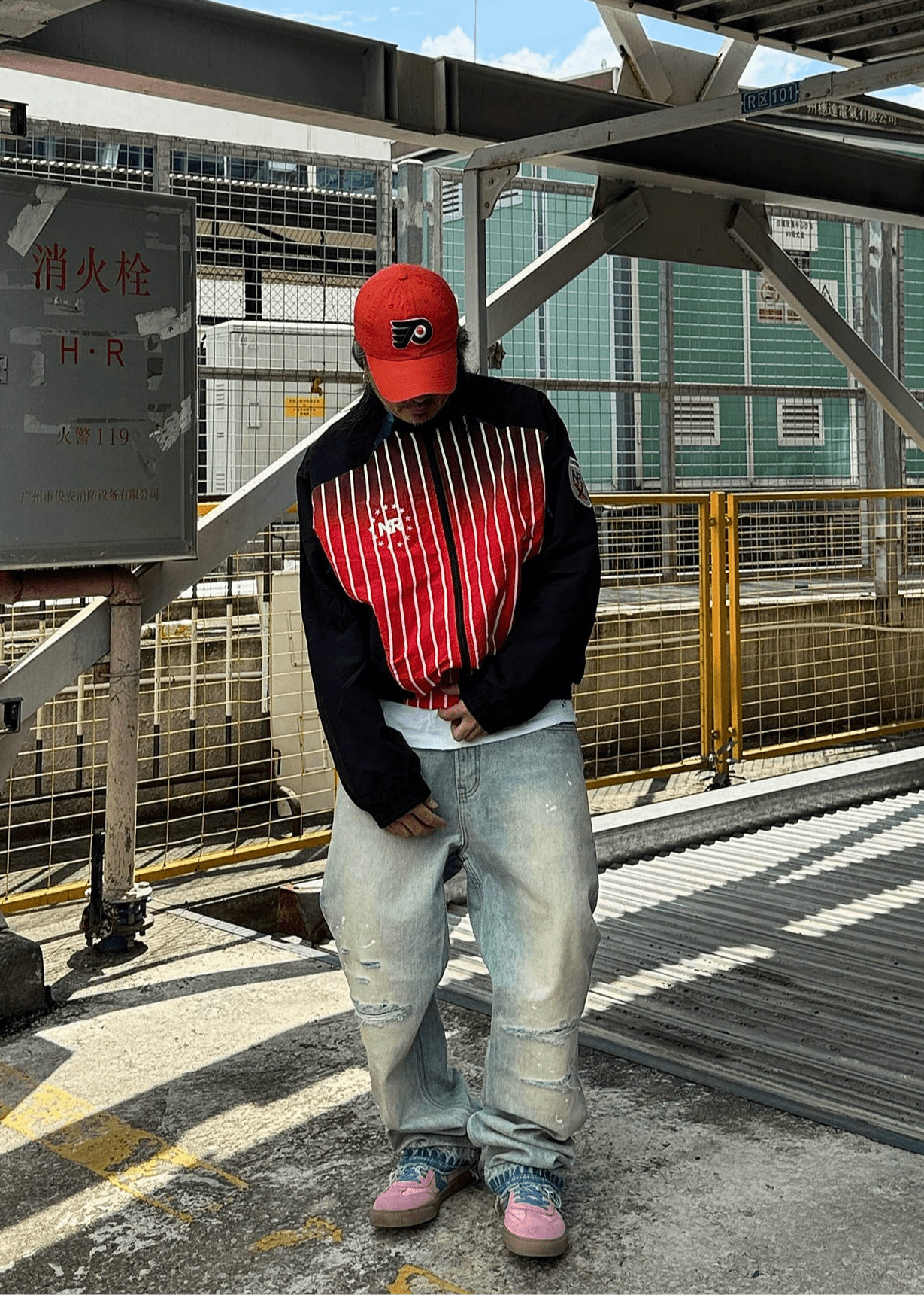 Gradient Colorblock Windbreaker - Rick Circus