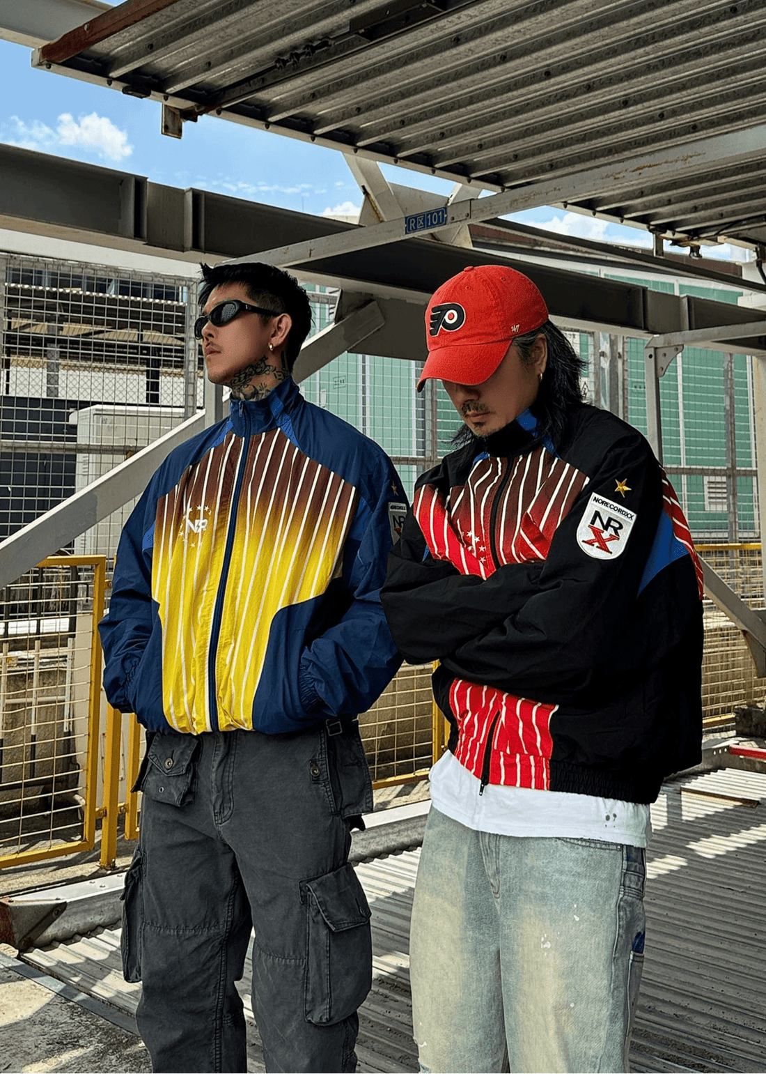 Gradient Colorblock Windbreaker - Rick Circus