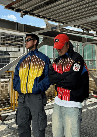 Gradient Colorblock Windbreaker - Rick Circus