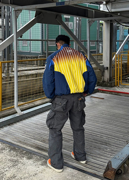 Gradient Colorblock Windbreaker - Rick Circus