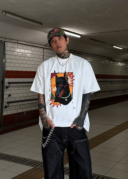 Graffiti Dog Graphic Tee - Rick Circus