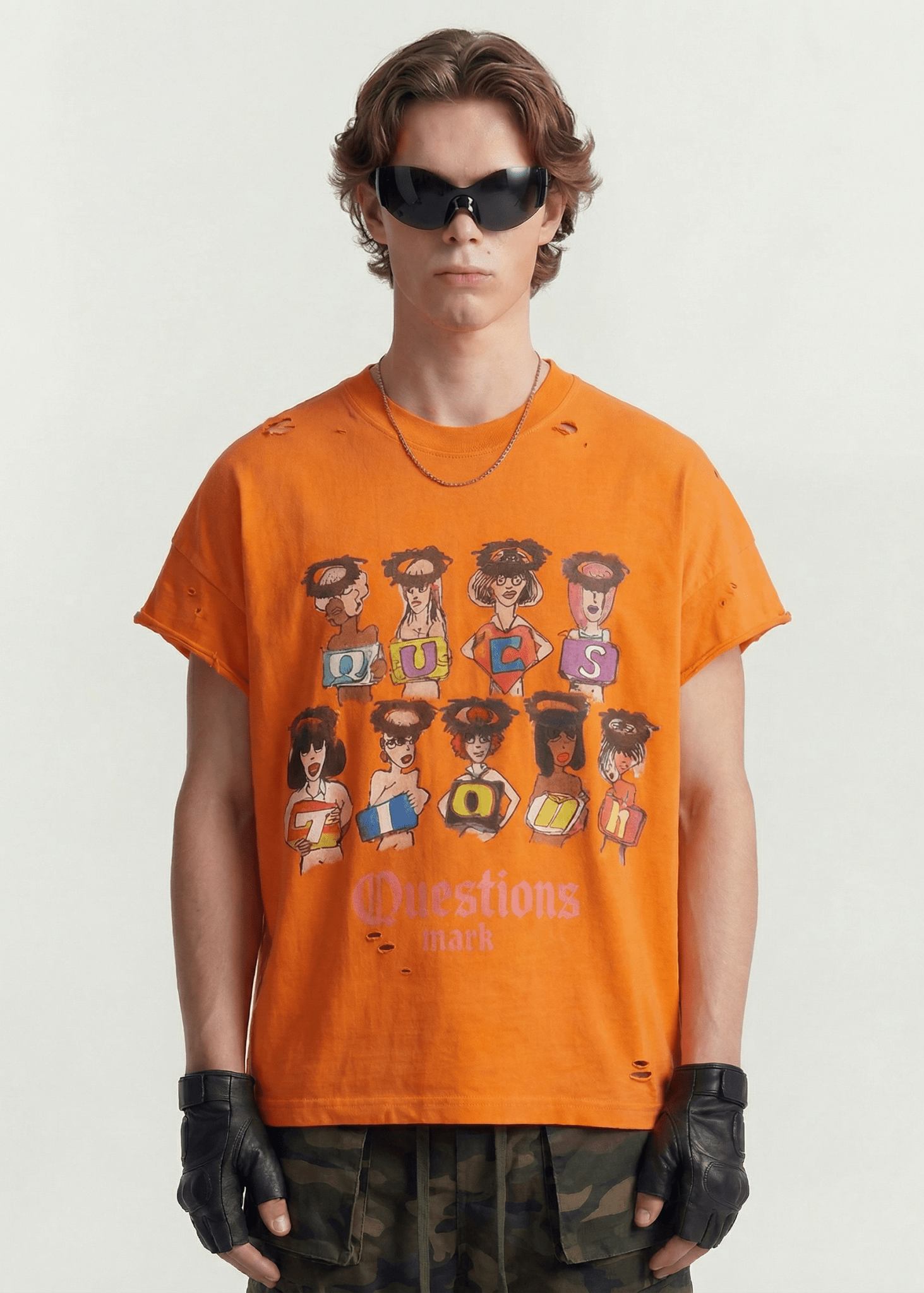 Graphic Cartoon Sleeveless T-Shirt - Rick Circus