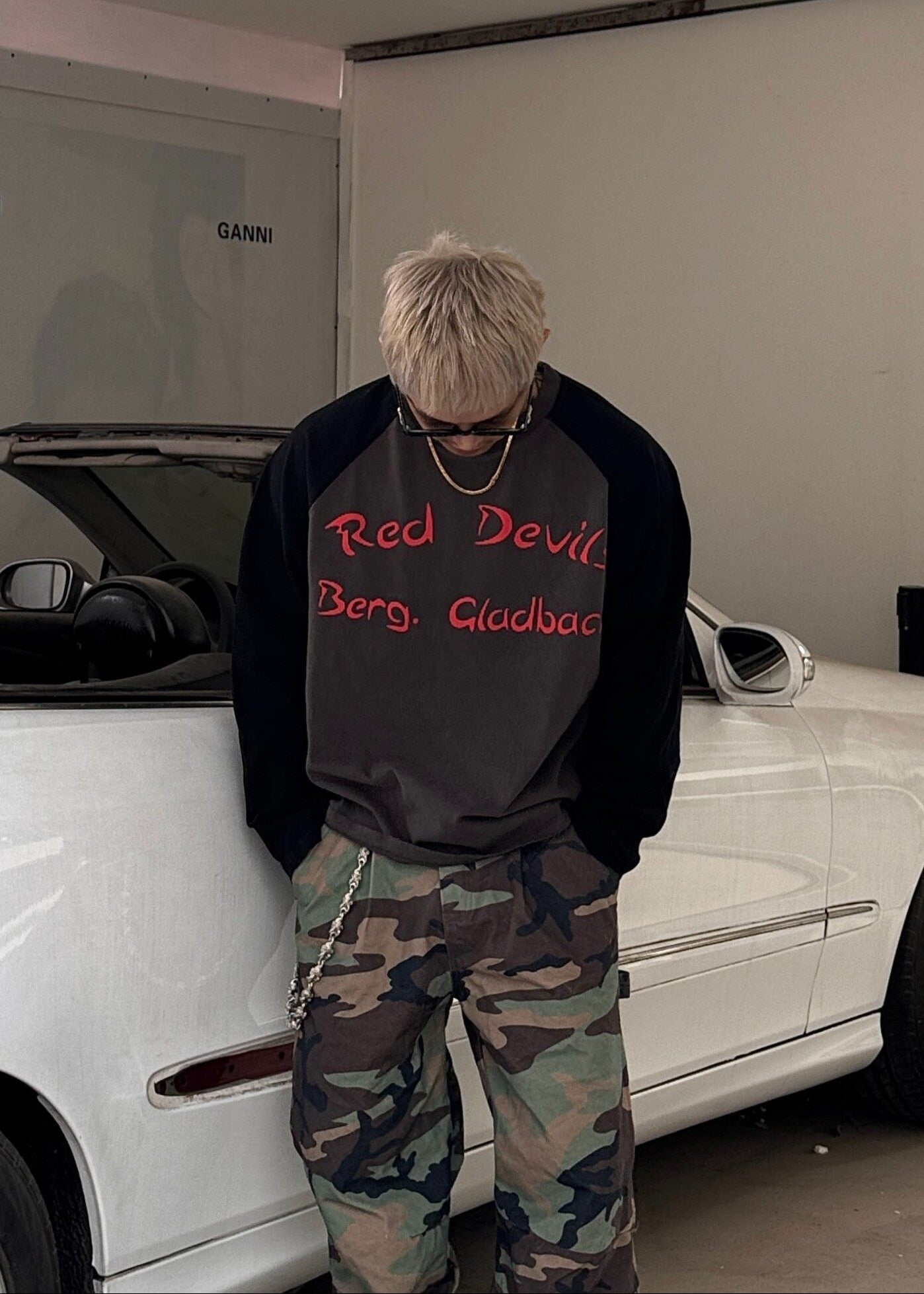 Graphic Colorblock Long Sleeve T-Shirt - Rick Circus