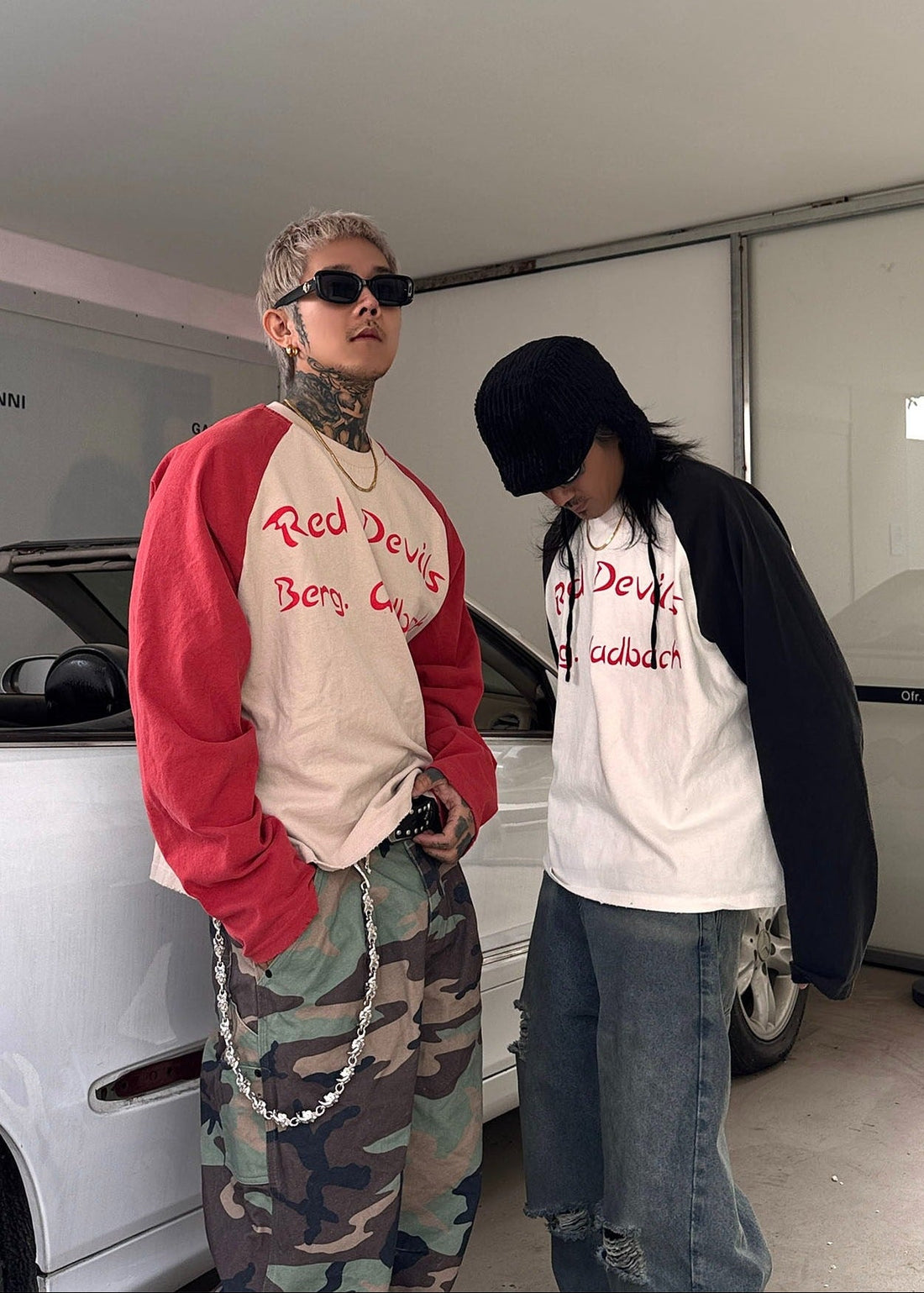 Graphic Colorblock Long Sleeve T-Shirt - Rick Circus