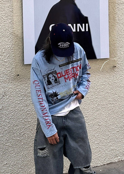 Graphic Long Sleeve T-Shirt - Rick Circus