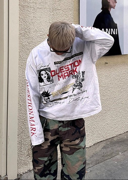 Graphic Long Sleeve T-Shirt - Rick Circus