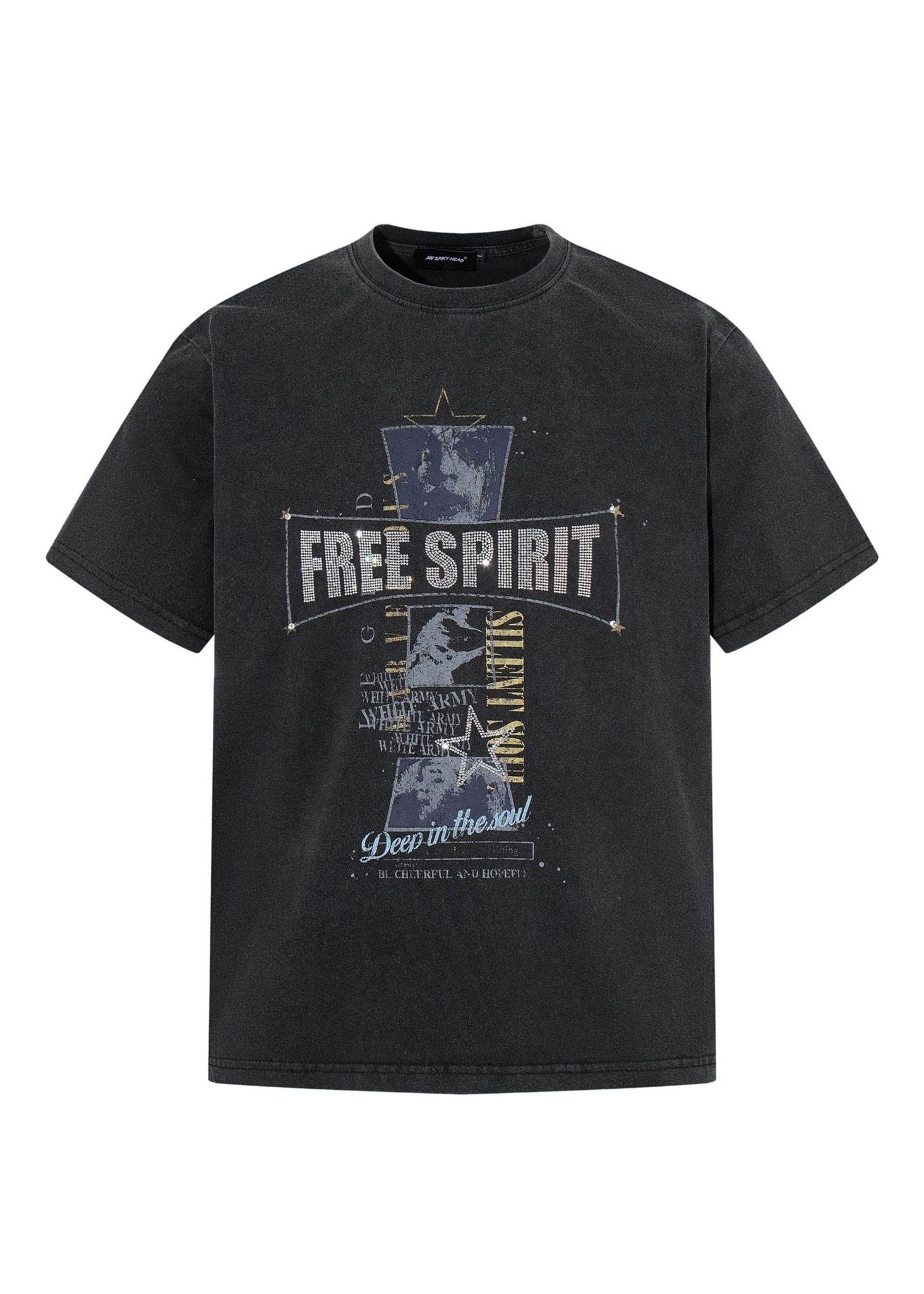 Grunge Cross Graphic Tee - Rick Circus