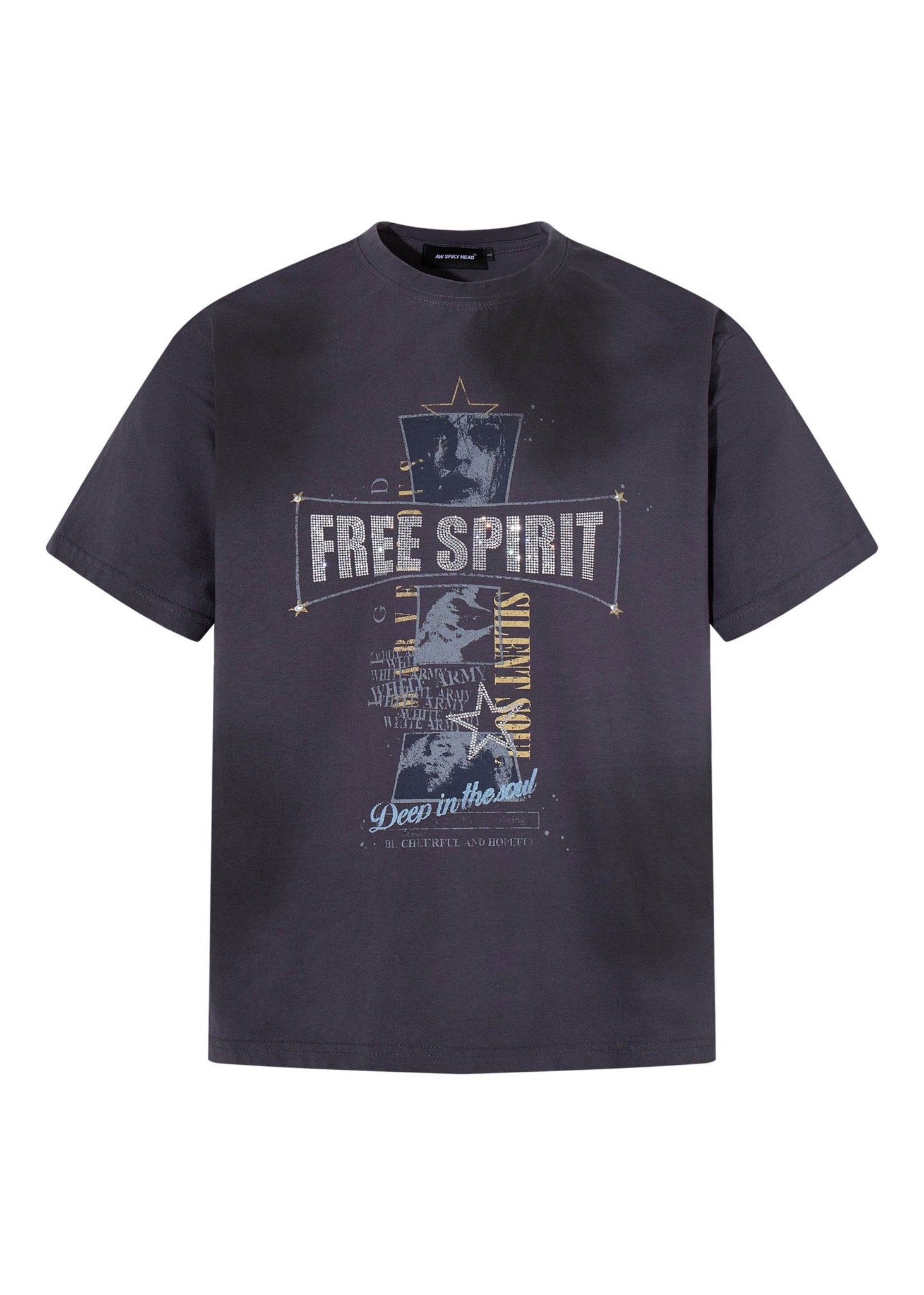 Grunge Cross Graphic Tee - Rick Circus