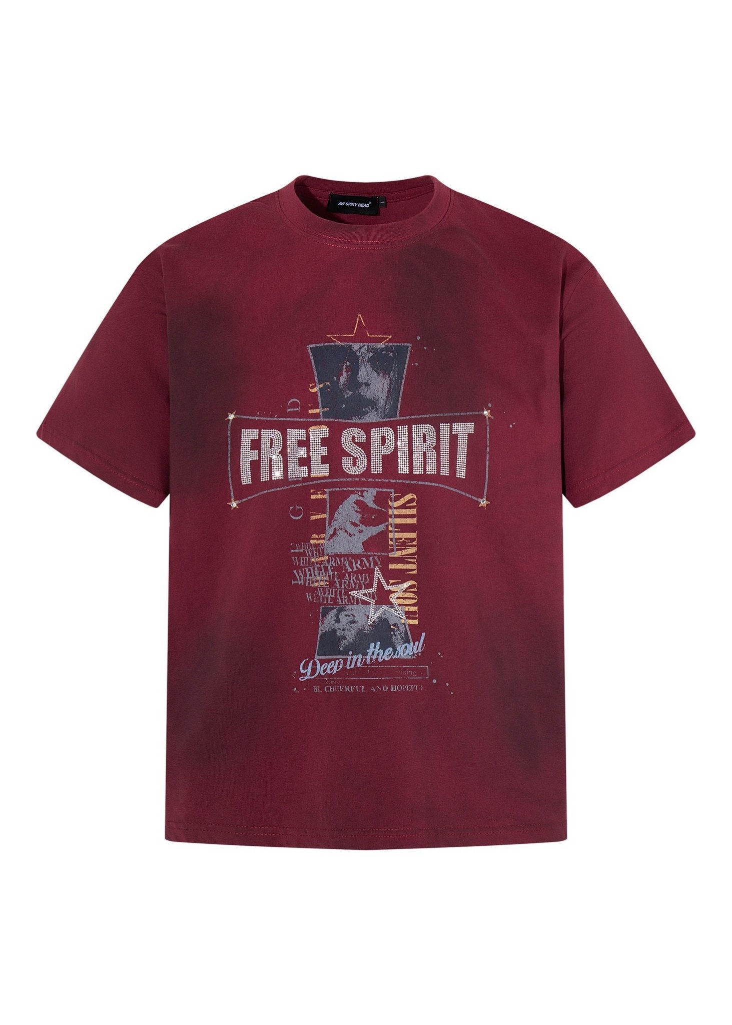 Grunge Cross Graphic Tee - Rick Circus