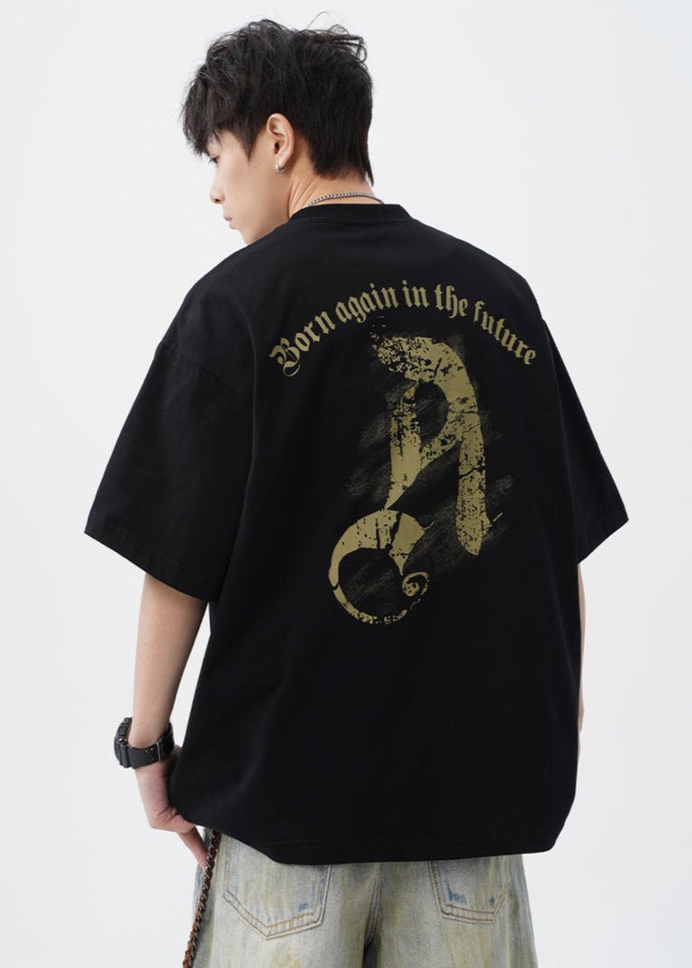 Grunge Vintage Graphic Oversized T-Shirt - Rick Circus