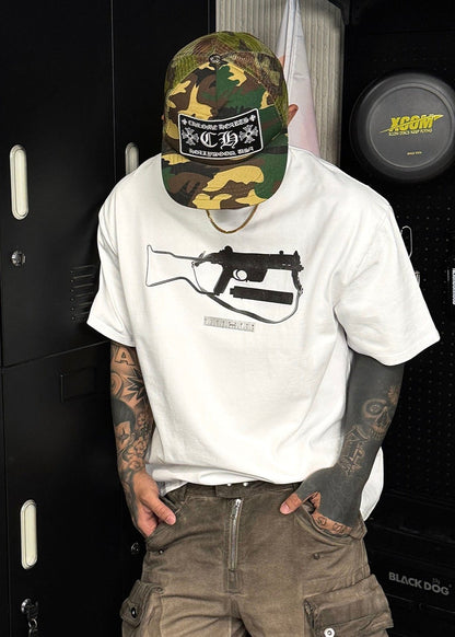 Gun Silhouette Graphic T-Shirt - Rick Circus