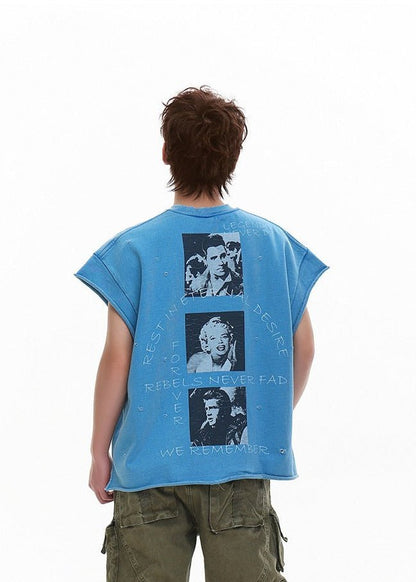 Heavyweight Cut - Off Graphic T-Shirt - Rick Circus