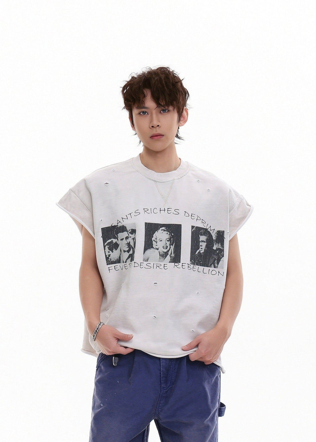 Heavyweight Cut - Off Graphic T-Shirt - Rick Circus