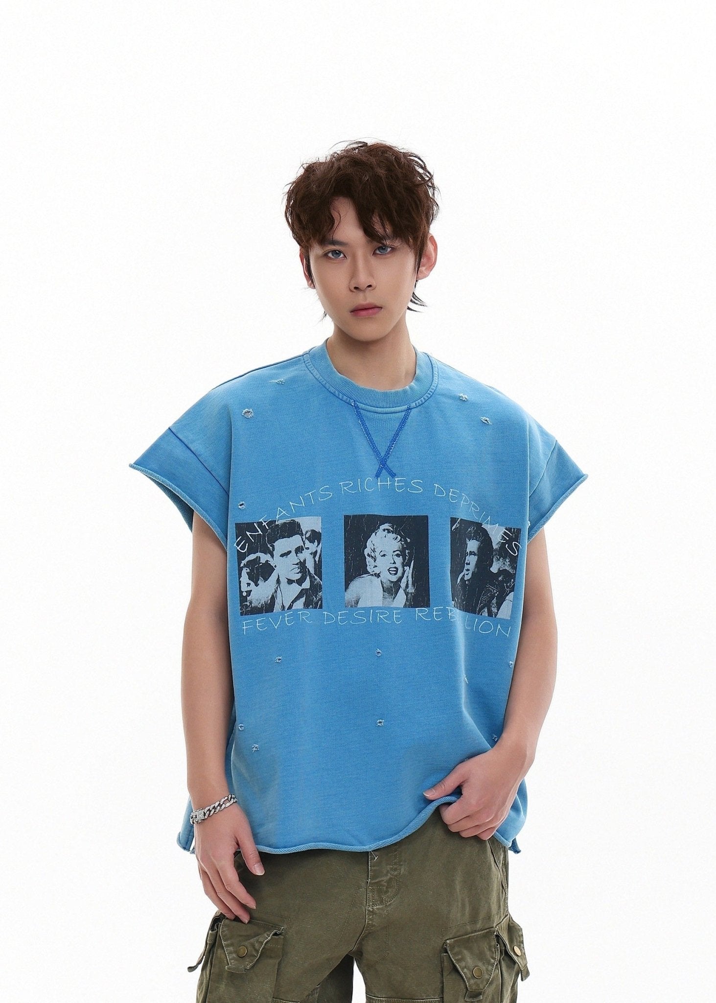 Heavyweight Cut - Off Graphic T-Shirt - Rick Circus