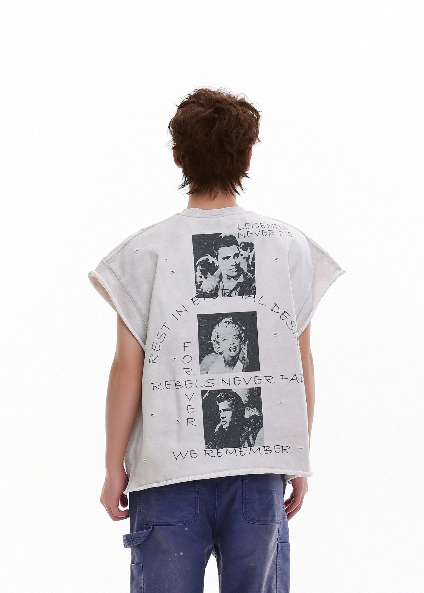 Heavyweight Cut - Off Graphic T-Shirt - Rick Circus