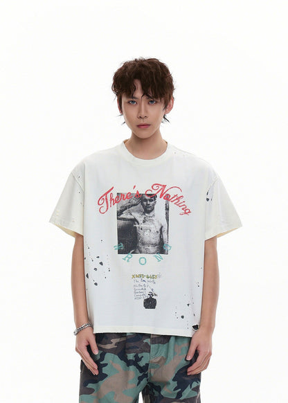 Heavyweight Distressed Graphic T-Shirt - Rick Circus