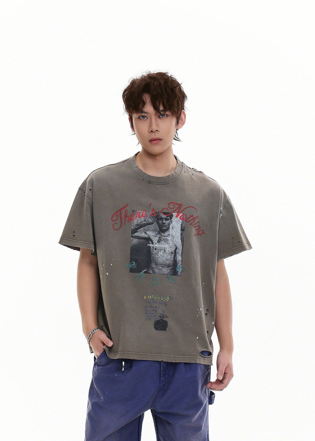 Heavyweight Distressed Graphic T-Shirt - Rick Circus