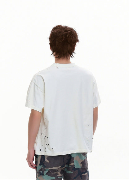 Heavyweight Distressed Graphic T-Shirt - Rick Circus