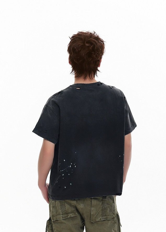 Heavyweight Distressed Graphic Tee - Rick Circus