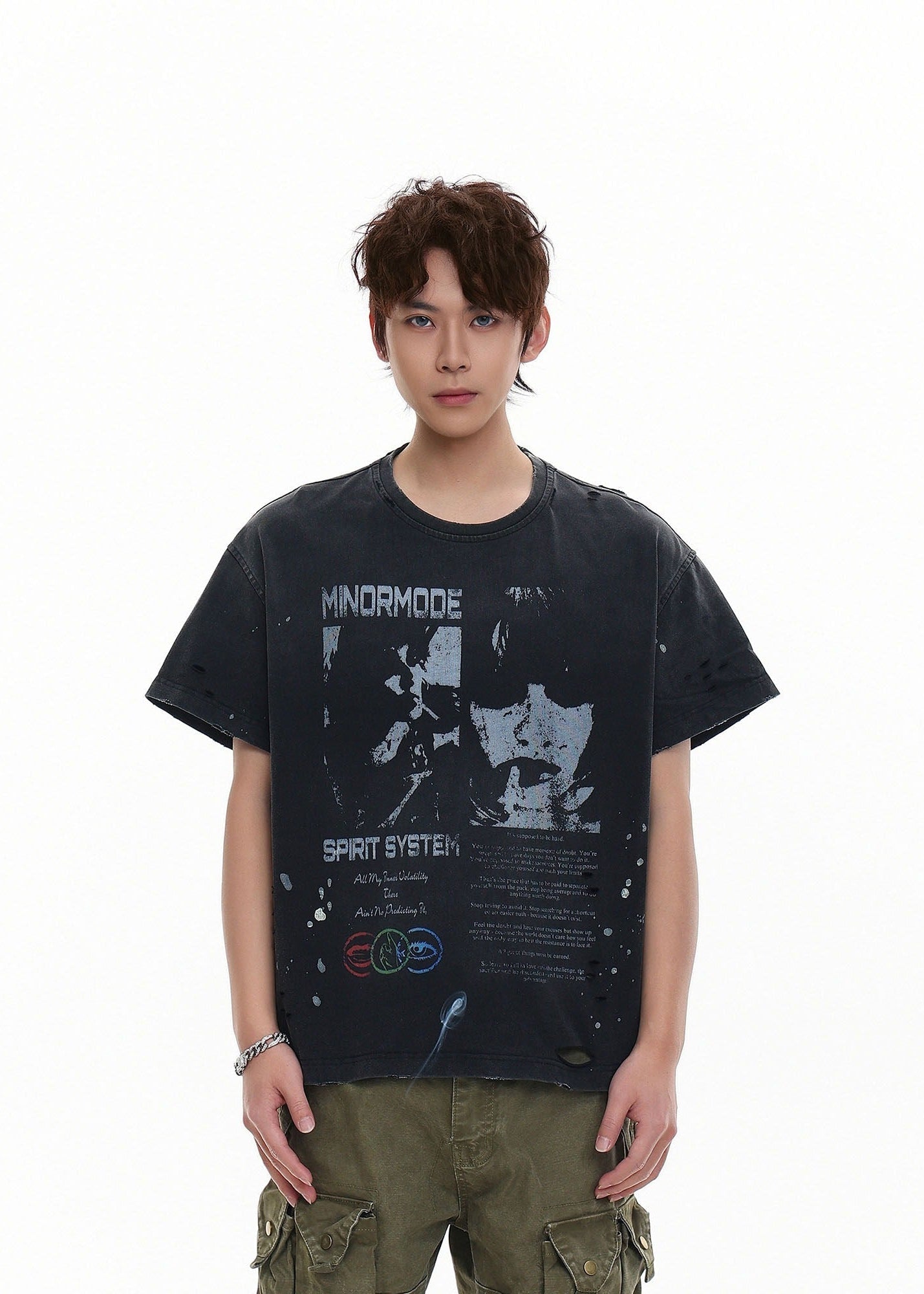 Heavyweight Distressed Graphic Tee - Rick Circus