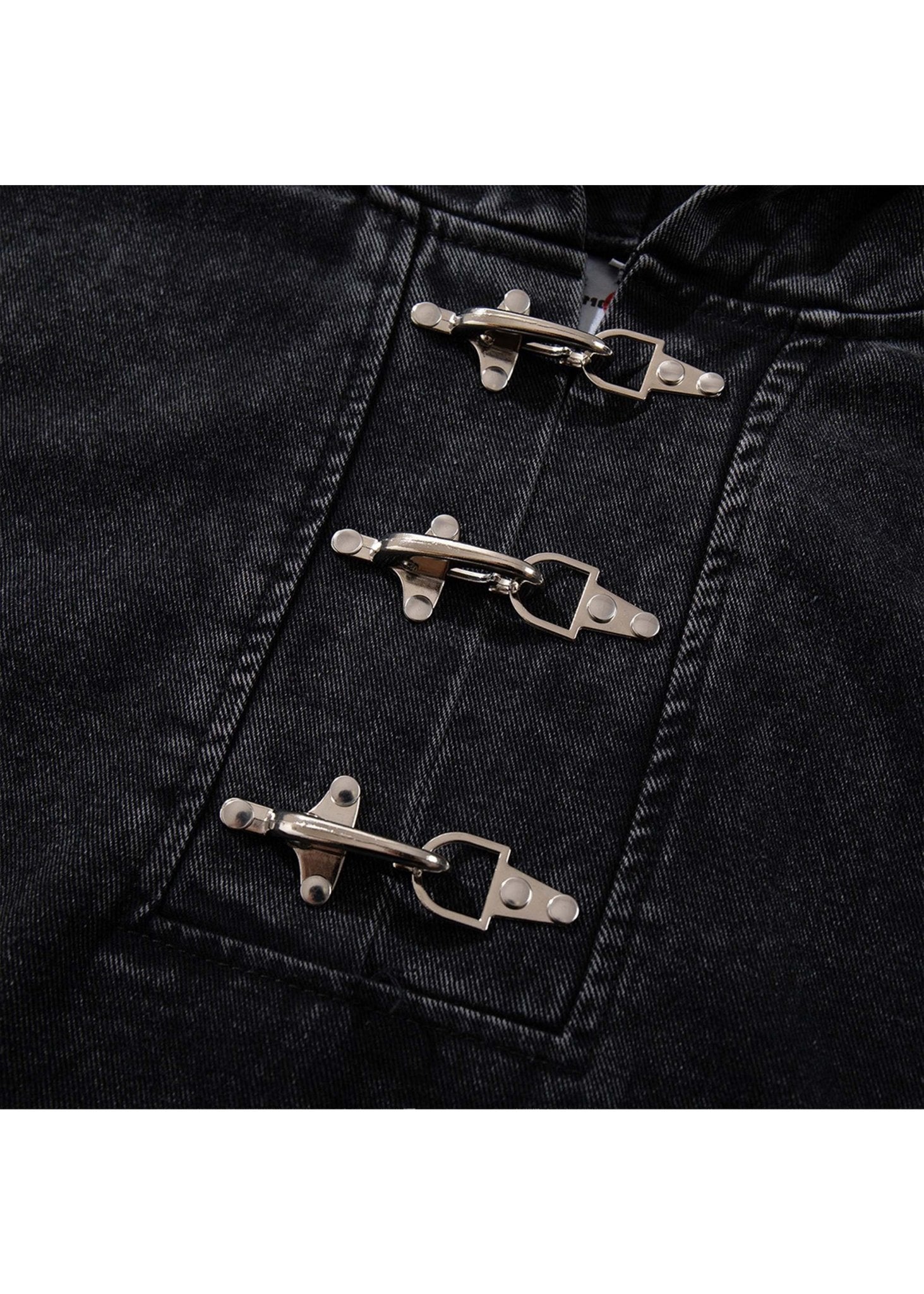 Heavyweight Washed Denim Hoodie Jacket - Rick Circus