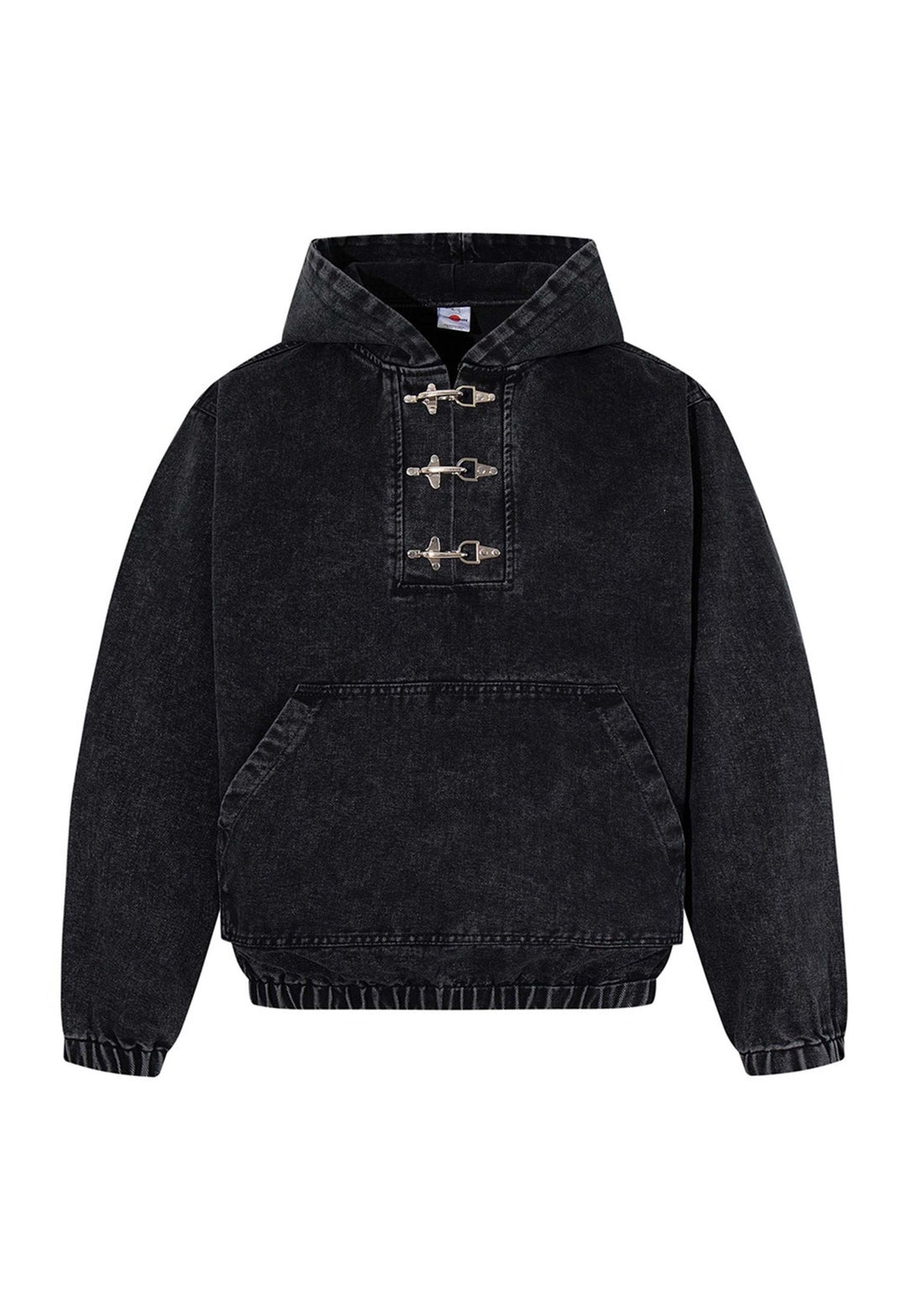 Heavyweight Washed Denim Hoodie Jacket - Rick Circus