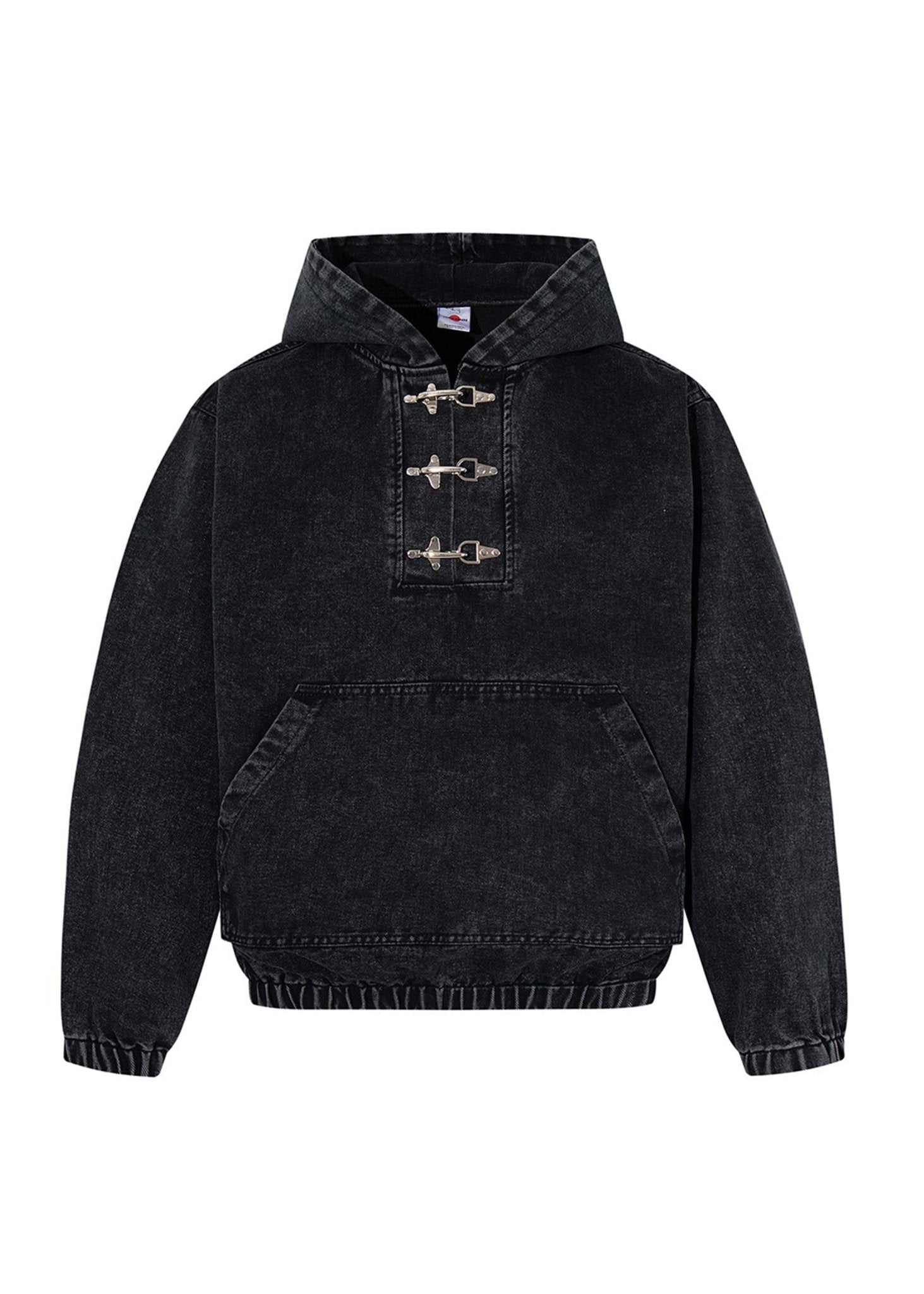 Heavyweight Washed Denim Hoodie Jacket - Rick Circus