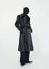 High - Neck PU Trench Coat - Rick Circus