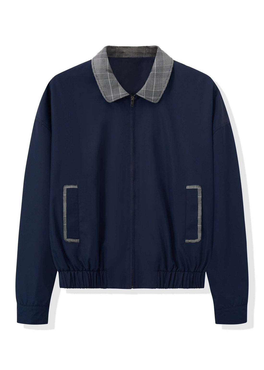 Houndstooth Panel Harrington Jacket - Rick Circus