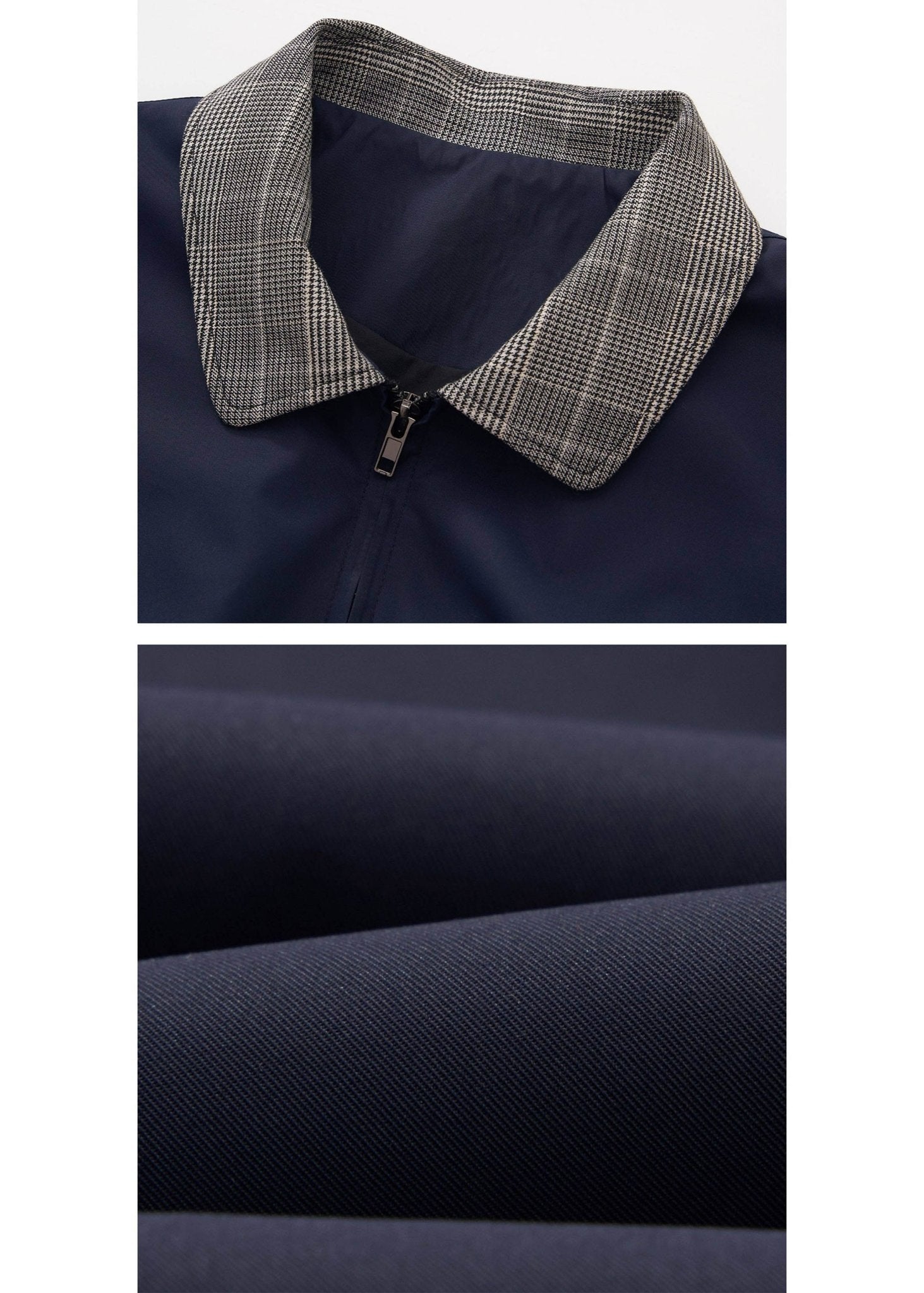 Houndstooth Panel Harrington Jacket - Rick Circus
