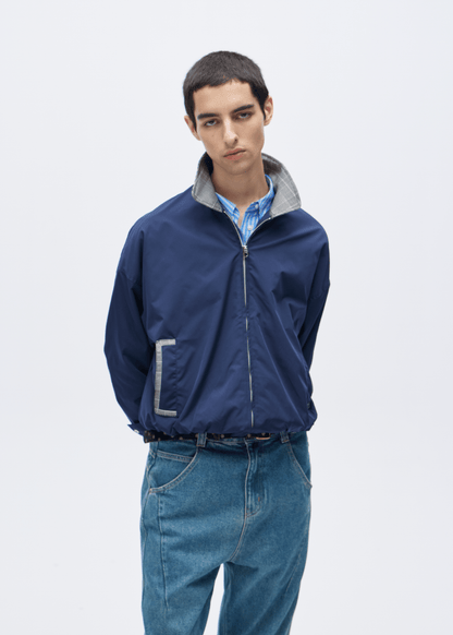 Houndstooth Panel Harrington Jacket - Rick Circus