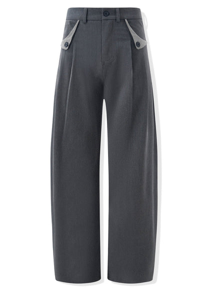 Houndstooth Pocket Wide - Leg Dress Pants - Rick Circus