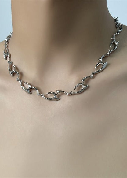 Irregular Metal Chain Necklace - Rick Circus