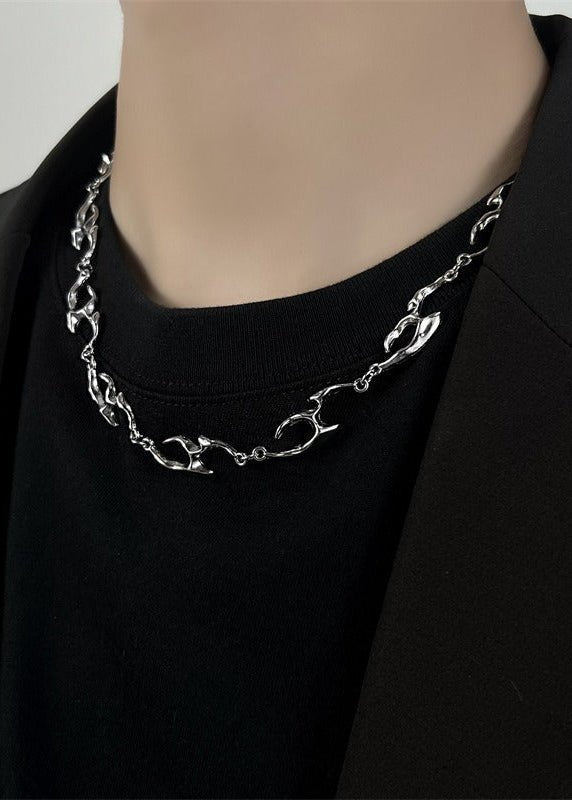 Irregular Metal Chain Necklace - Rick Circus
