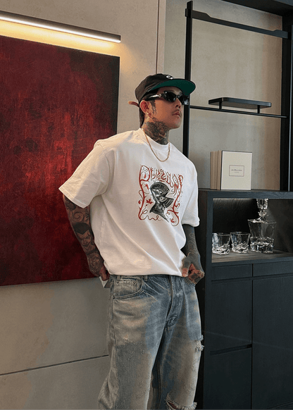 Knight Helmet Graphic Tee - Rick Circus