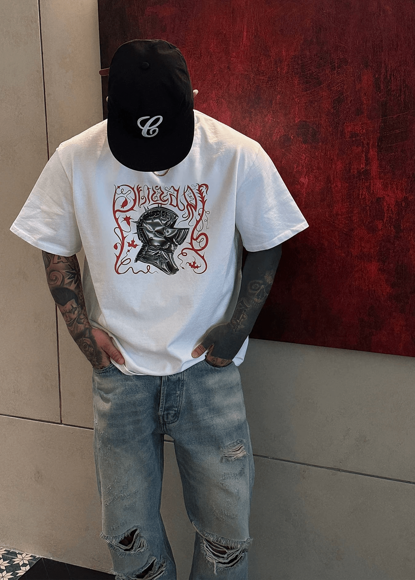 Knight Helmet Graphic Tee - Rick Circus