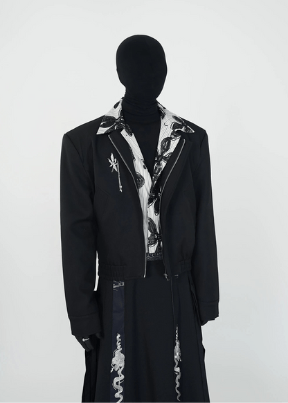 Layered Cropped Blazer - Rick Circus