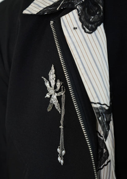 Layered Cropped Blazer - Rick Circus