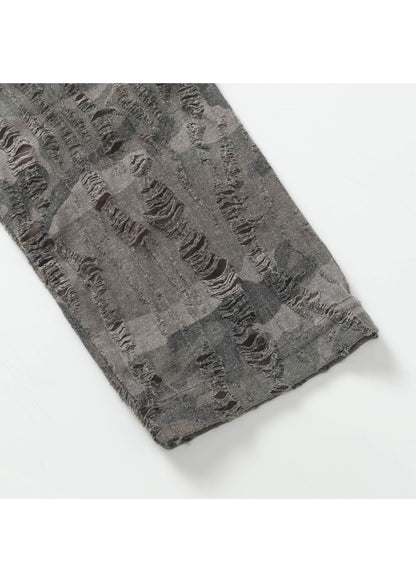 Layered Distressed Long Sleeve T-Shirt - Rick Circus