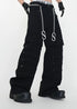 Layered Punk Wide - Leg Cargo Pants - Rick Circus