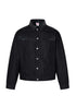 Leather Panel Denim Jacket - Rick Circus