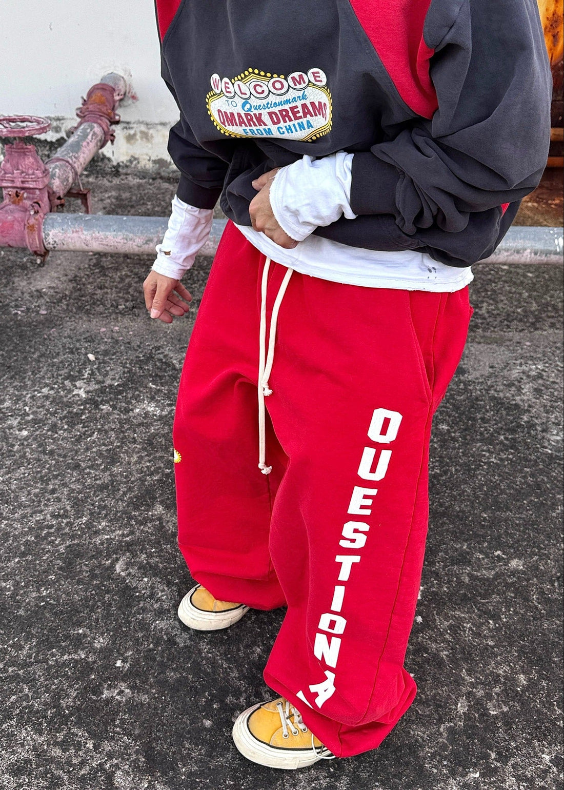 Letter Print Sweatpants - Rick Circus