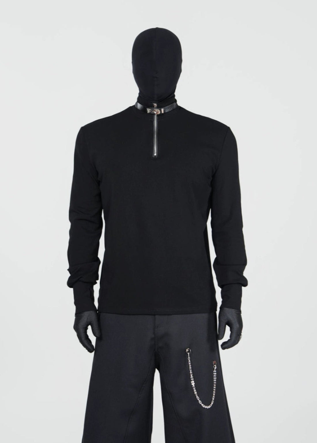 Long Sleeve T-Shirt with Neck Buckle - Rick Circus